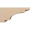Ekena Millwork 12"W x 24"D x 12"H Wide Mediterranean Rough Cedar Woodgrain TimberThane Corbel, Primed Tan CORUR12X24X12MEDRCPR - alternate 3